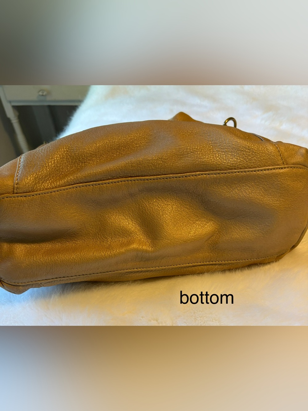 Very Cool Tan Leather Fossil Hobo Bag - Picture 7 of 11